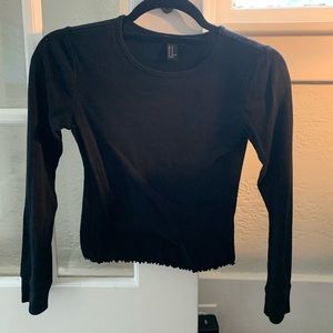 Tight Black Long Sleeve Shirt